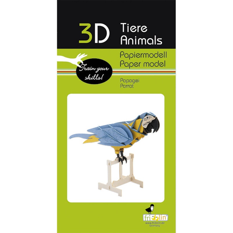 3D Paper Parrot
