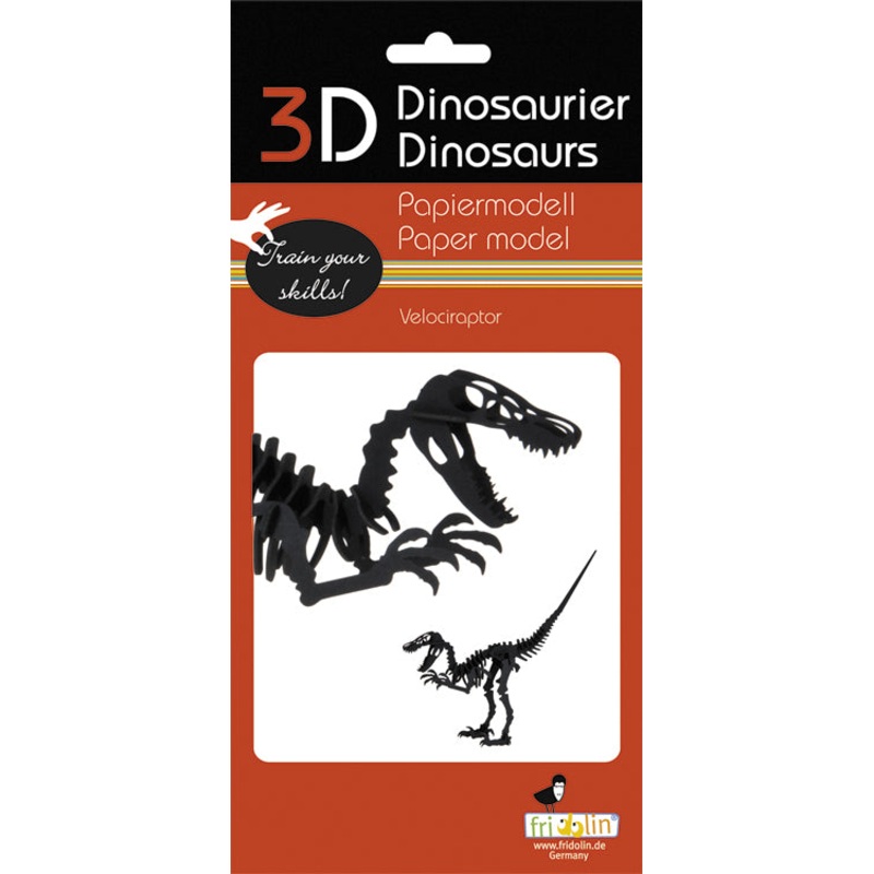 3D Paper Velociraptor