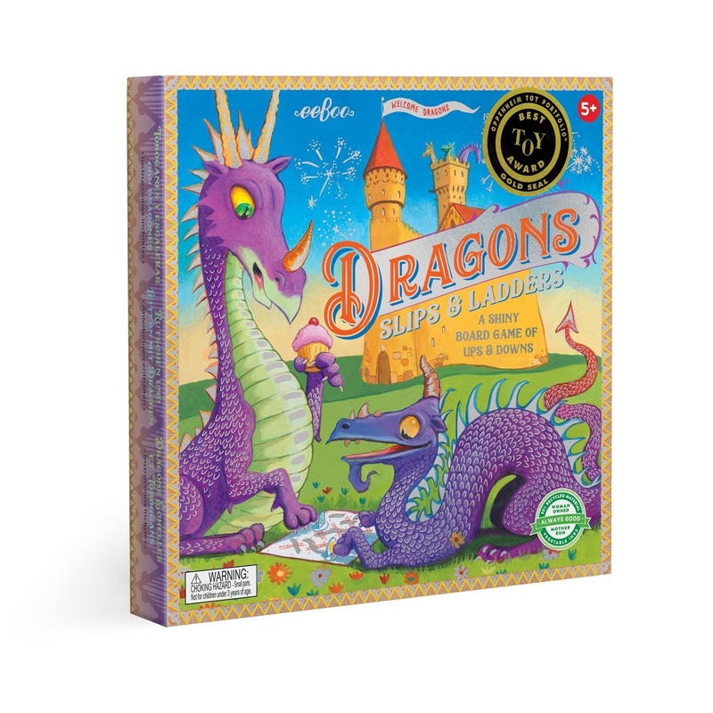 eeBoo Dragons Slips & Ladders