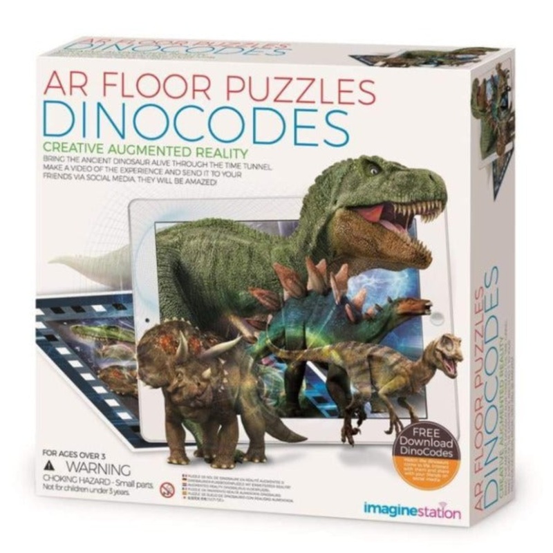 AR Floor Puzzle Dinocodes