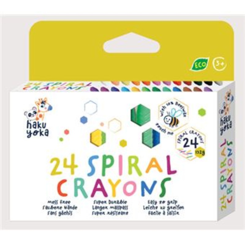 Haku Yoka 24 Spiral Crayons