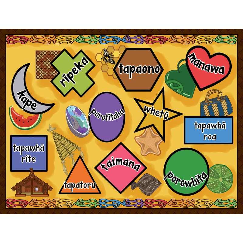 Te Reo Maori Shapes 35pc Tray