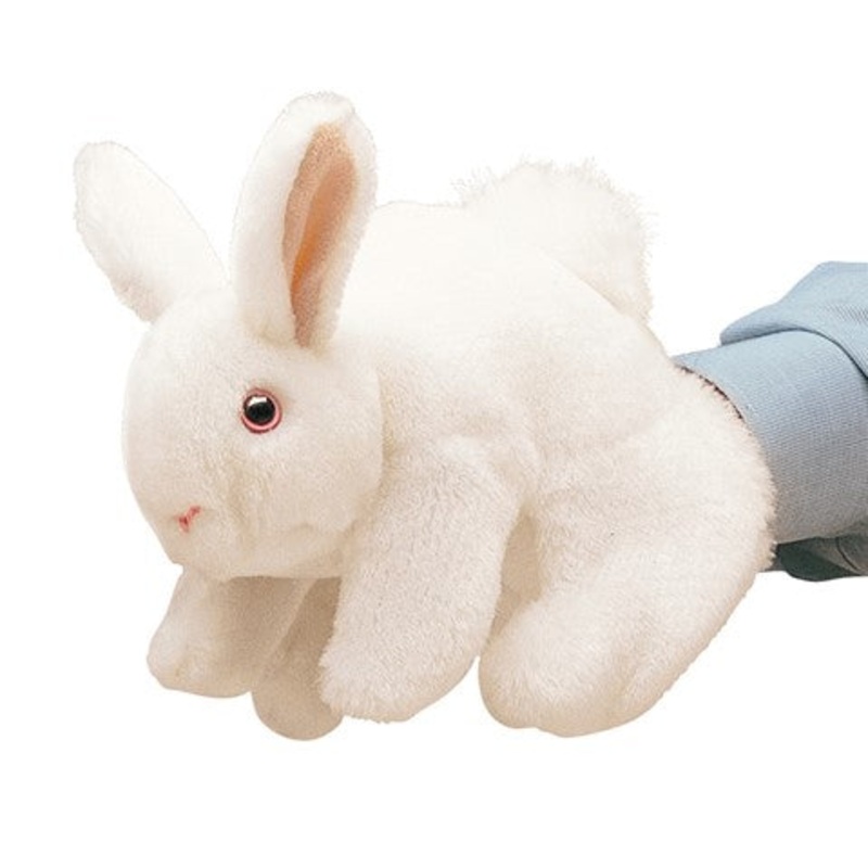 White Bunny Small Puppet