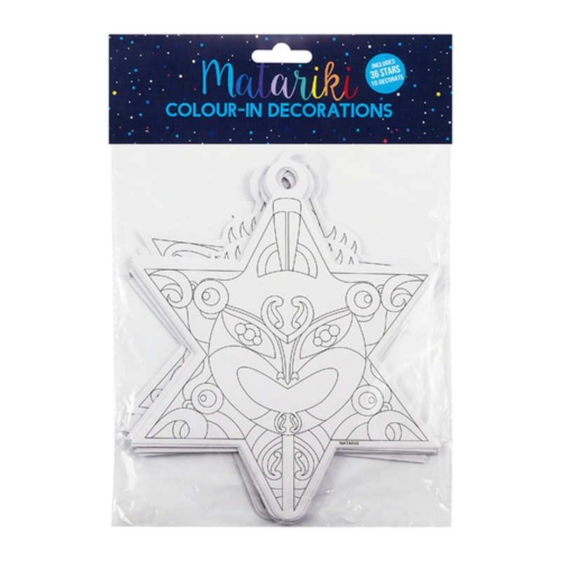 Matariki Colour Star Set 25cm