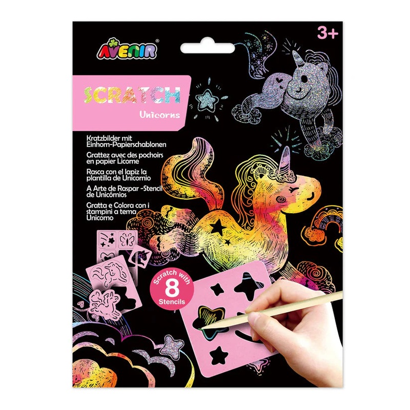 Scratch Unicorns with Stencil