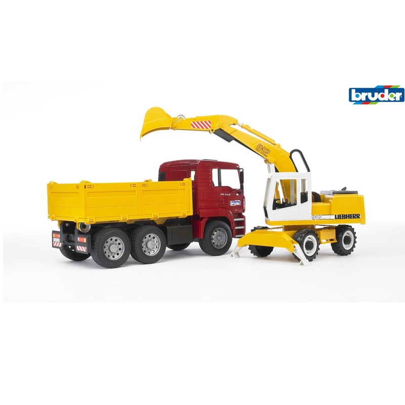 Bruder Man Truck with Excavator