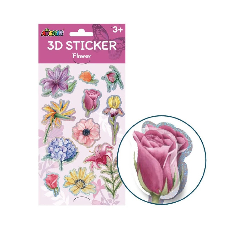 Avenir 3D Sticker Flower