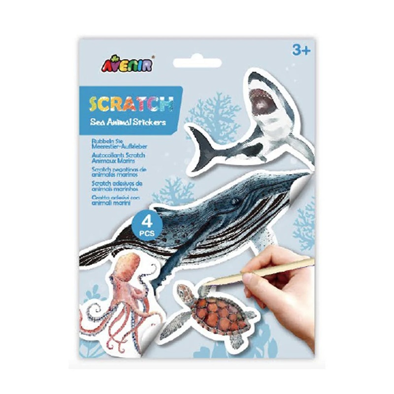 Avenir Scratch Animal Stickers