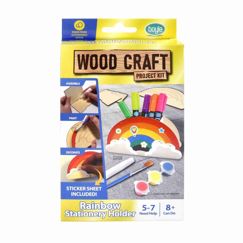 Boyle Woodcraft Rainbow Stationery Holder