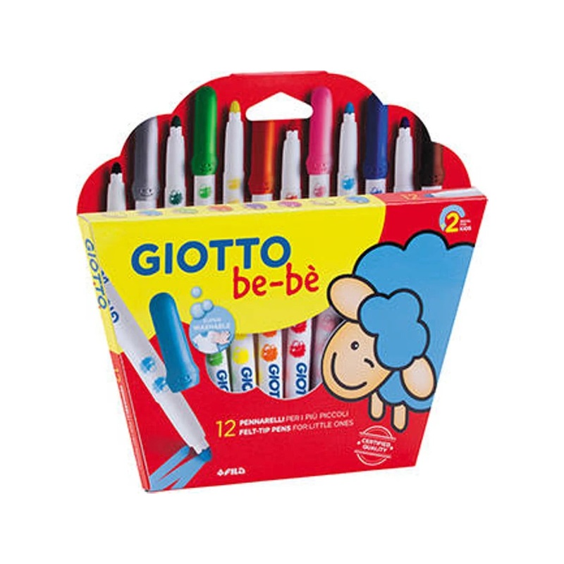 Giotto Be-Be Fibre Pens 12pk