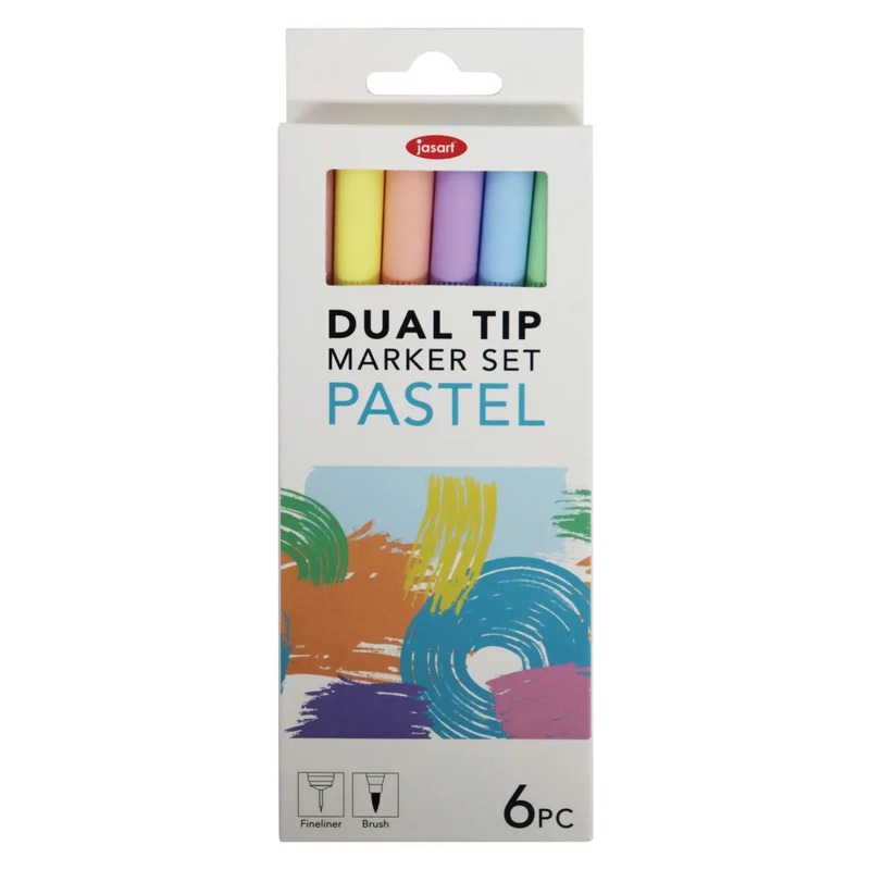 Jasart Dual Nib Fineliner Pastel