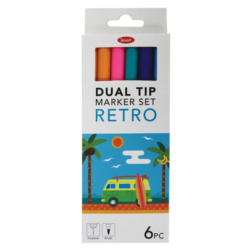 Jasart Dual Nib Fineliner Retro