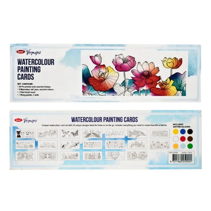 Jasart Watercolour Card Set 260 x 80mm