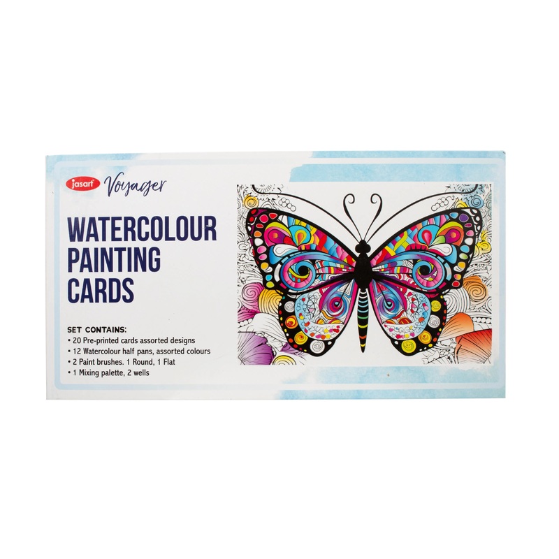 Jasart Watercolour Card Set 280 x 148mm