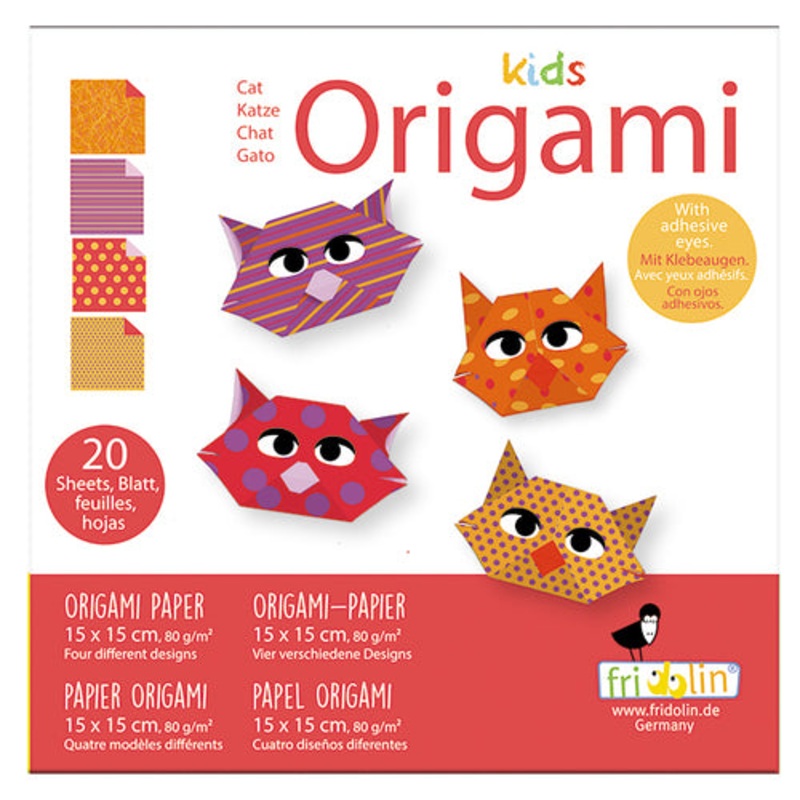 Origami Kids Cat 20 Sheets