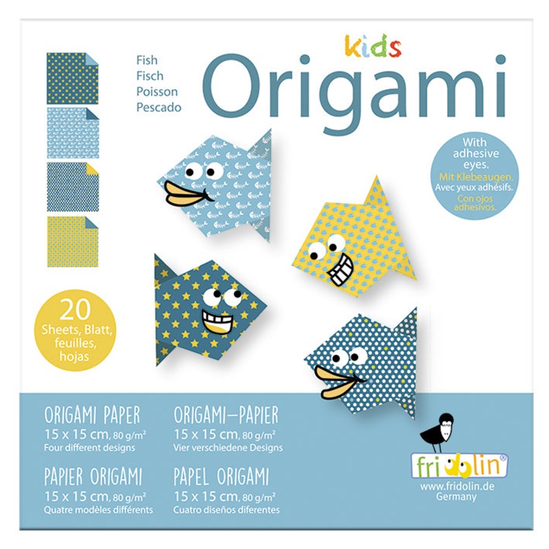 Origami Kids Fish 20 Sheets