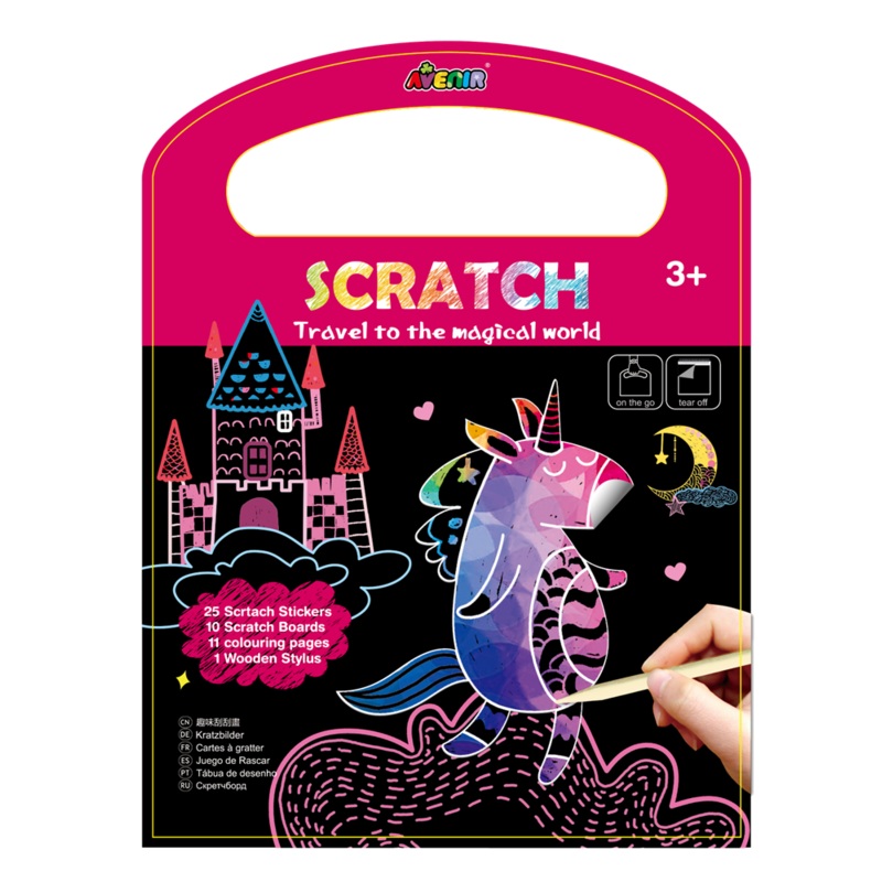 Avenir Scratch Book Unicorns