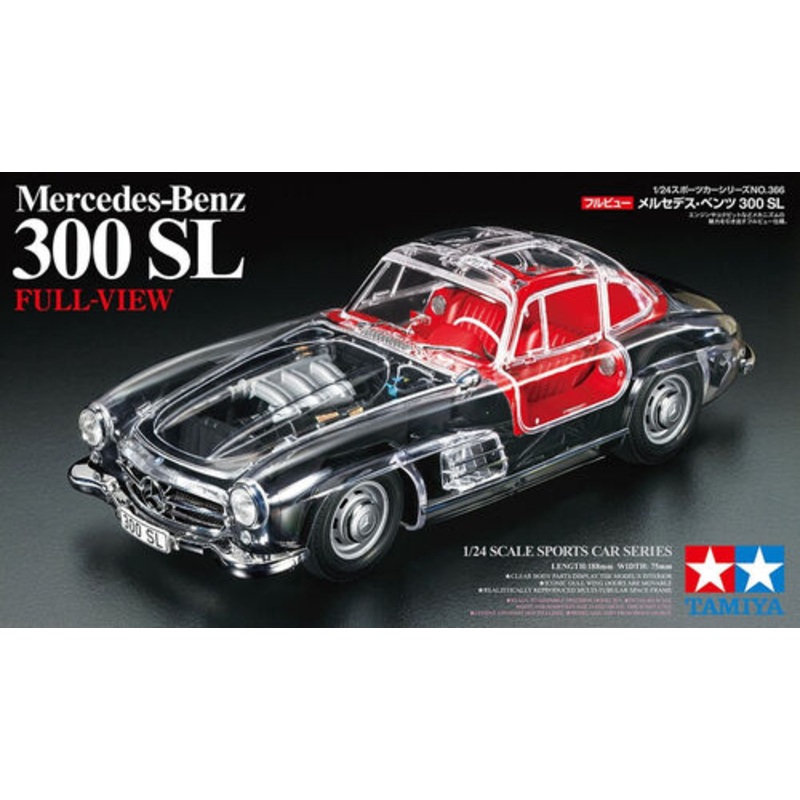 Tamiya Full View 300 SL Merc 1/24