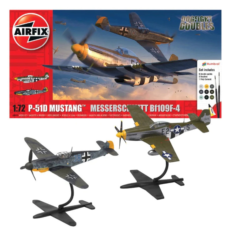 AFX Gift Set P51D Mustang vs Bf109f-4