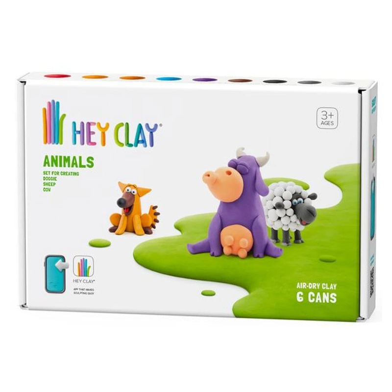 Hey Clay Animals Cow, Doggie and Sheep