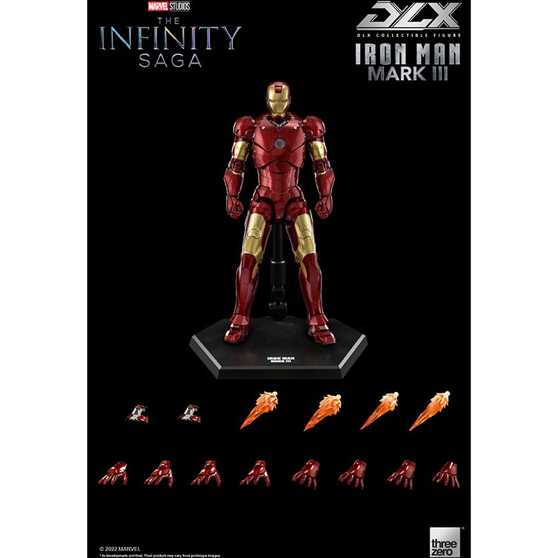 Marvel Studios Infinity Saga Threezero DLX Iron Man Mark 3