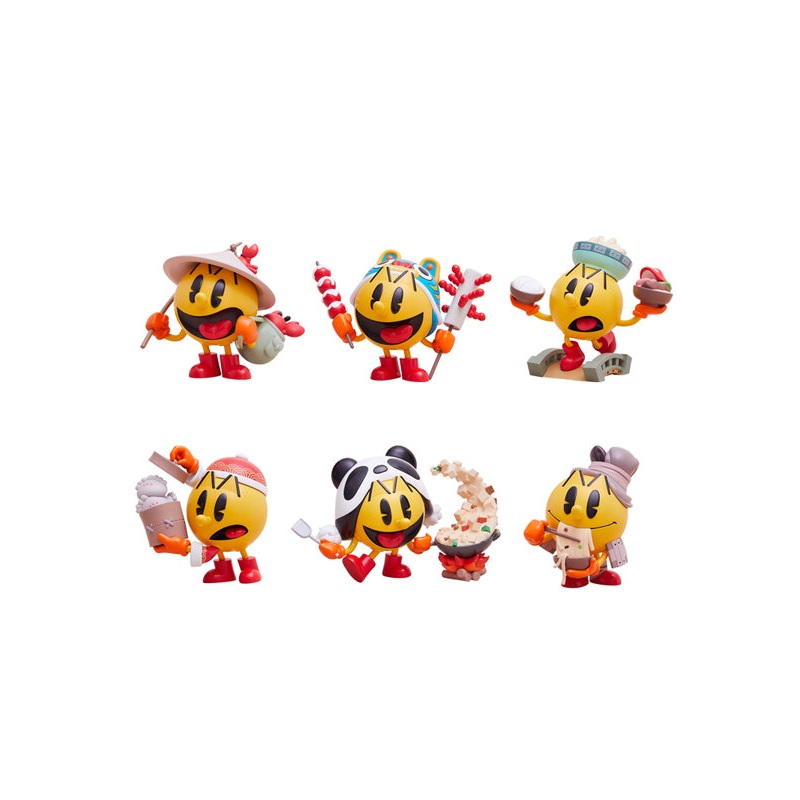 PAC-MAN RIBOSE SHIQUANSHIMEI SERIES TRADING FIGURE SET