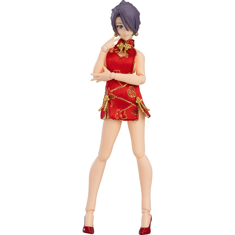 569 figma Styles figma Female Body (Mika) with Mini Skirt Chinese Dress Outfit