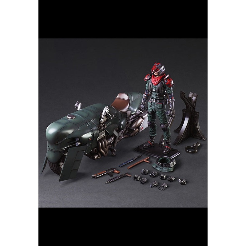 FINAL FANTASY VII REMAKE Square Enix PLAY ARTS KAI Action Figure SHINRA ELITE SECURITY OFFICER & MOTORCYCLE SET