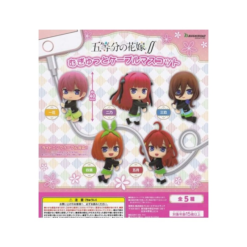 The Quintessential Quintuplets Season 2 Bushiroad Creative Mugyu Mini Cable Mascot(1 Random)