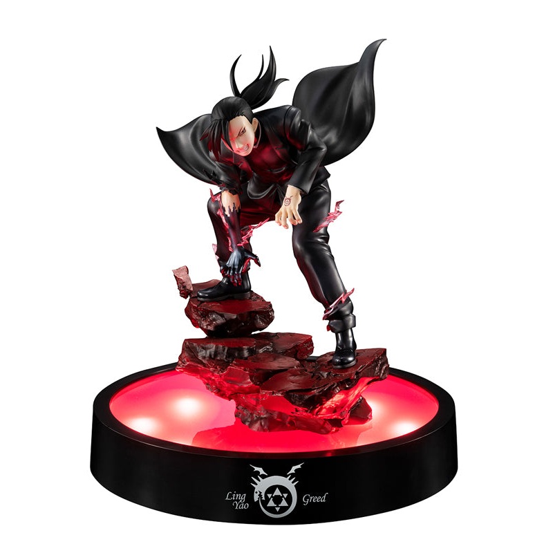 FULLMETAL ALCHEMIST MEGAHOUSE Precious G.E.M. GREEDLingYao) (With LED Base Stand)Repeat