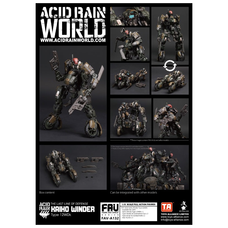 ACID RAIN TOYS ALLIANCE LIMITED 1/18 SCALE FAV-A132 KAIHO WINDER TYPE 12WDK