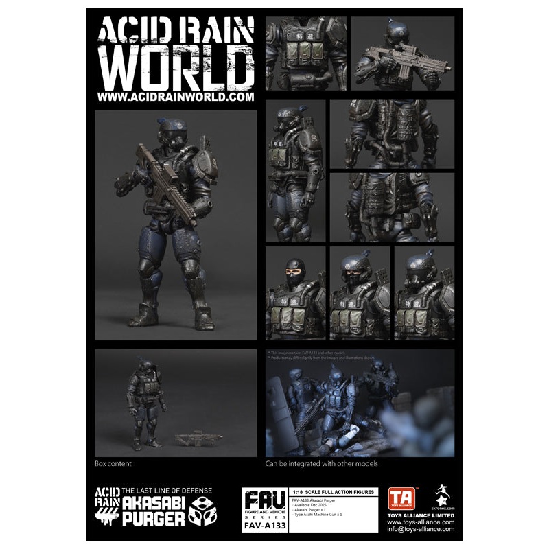 ACID RAIN TOYS ALLIANCE LIMITED 1/18 SCALE FAV-A133 AKASABI PURGER