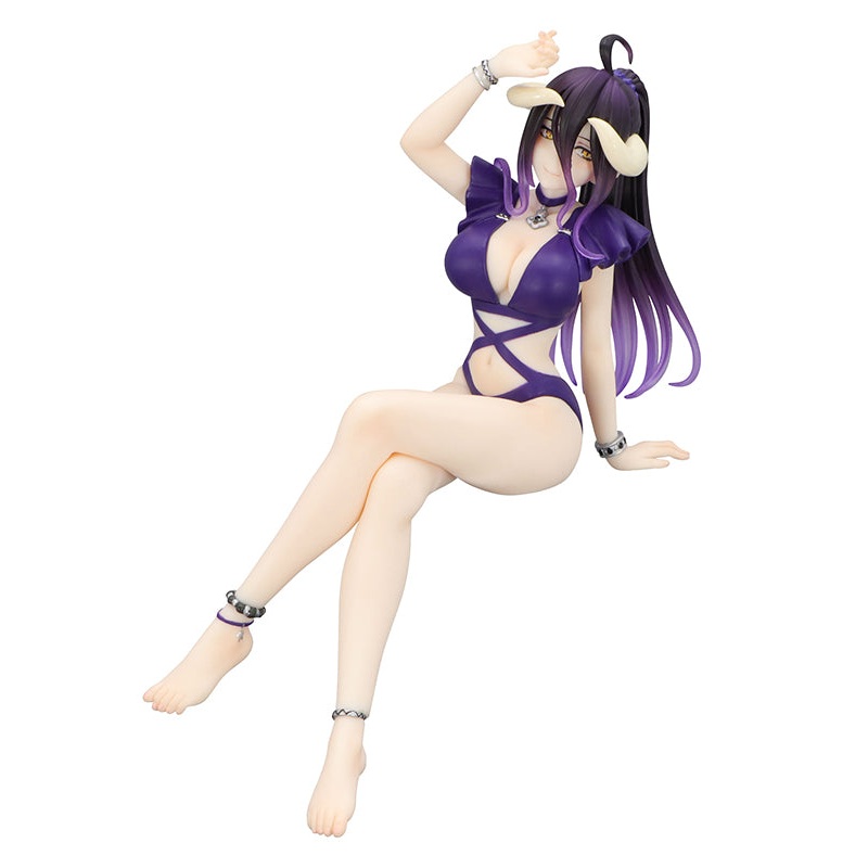 OVERLORD FURYU Noodle Stopper Figure -Albedo Swimsuit Dark Purple Color ver.-