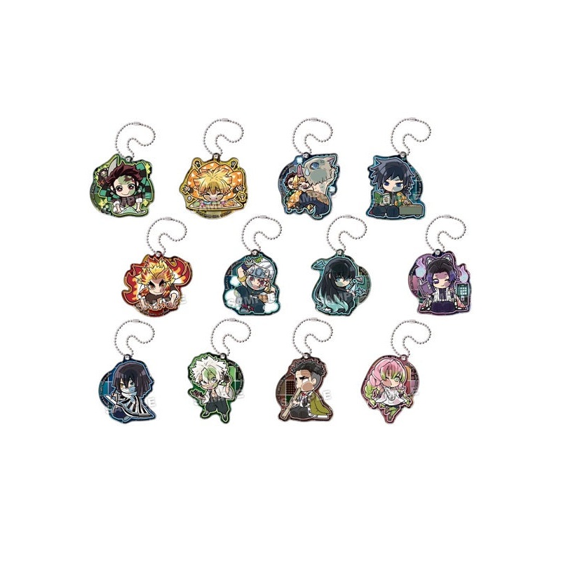 Demon Slayer: Kimetsu no Yaiba Takaratomy Arts Pita! Defome Shumi ni Bottou Acrylic Key Chain (1 Random)