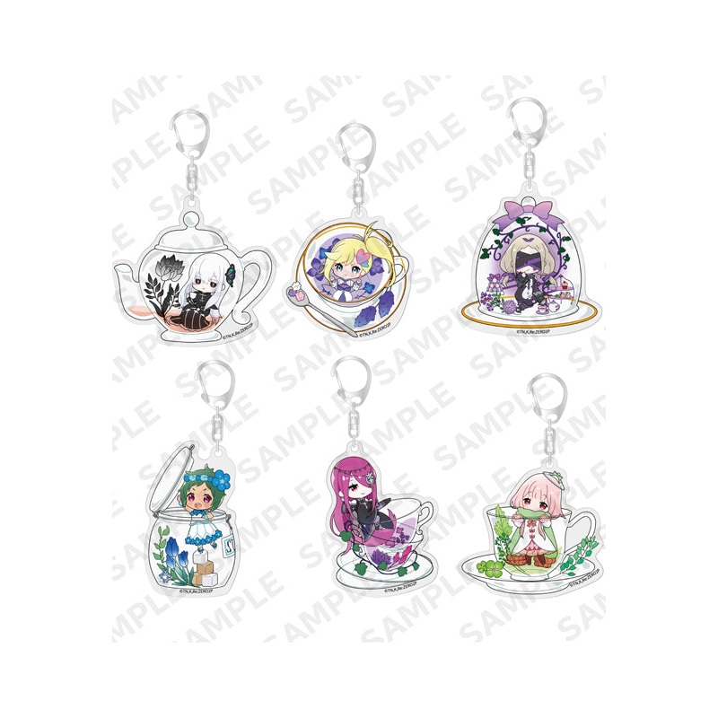 Re:Zero kara Hajimeru Isekai Seikatsu KADOKAWA Acrylic Key Chain Witch and Tea Party Ver. (1 Random)
