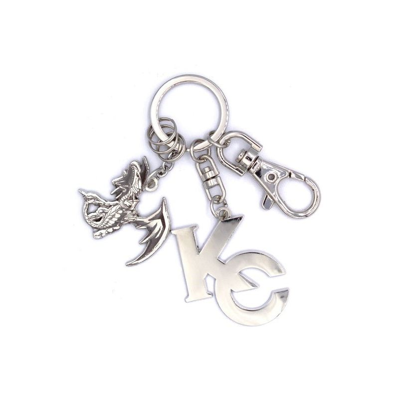 Yu-Gi-Oh! Duel Monsters Cospa Kaiba Seto KC Logo & Blue-Eyes White Dragon Accessory Key Chain