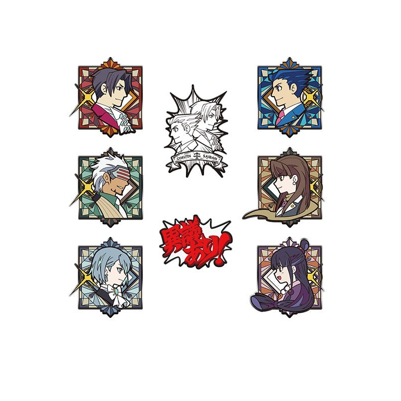 Ace Attorney FANTHFUL Series Pin Badge Set