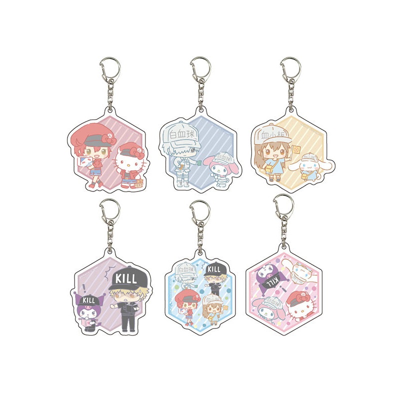 Cells at Work A3 x Sanrio Characters 01 Acrylic Key Chain (1 Random)