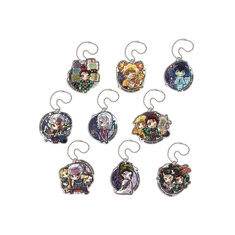 Demon Slayer: Kimetsu no Yaiba Takaratomy Arts Pita! Defome Yukaku Ver. Acrylic Key Chain (1 Random)