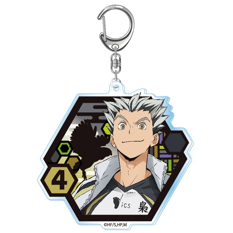 Haikyu!! Takaratomy Arts Kirie Series Acrylic Key Chain Vol. 2 Bokuto Kotaro