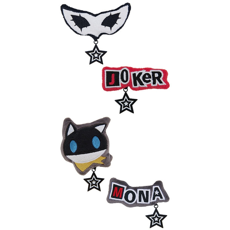 Persona5 Royal GoodSmile Moment Persona 5 Royal Fluffy Hairpin: Joker Ver./Mona Ver.