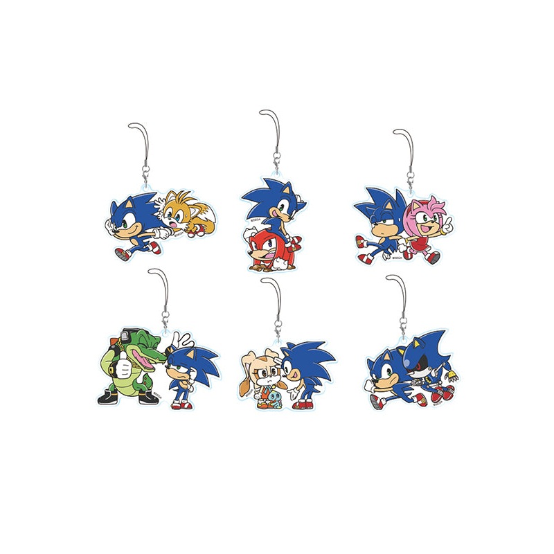 Sonic the Hedgehog Sega Chokokawa Twin Acrylic Strap (1 Random)