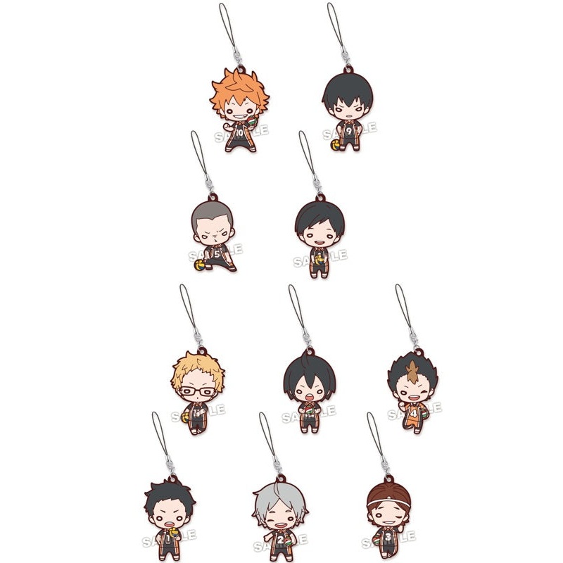 Haikyu!! Takaratomy Arts Nitotan Karasuno High School (Uniform) Rubber Mascot (1 Random)