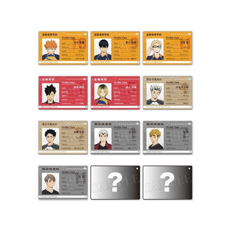 Haikyu!! Takaratomy Arts Profile Card Key Chain (1 Random)