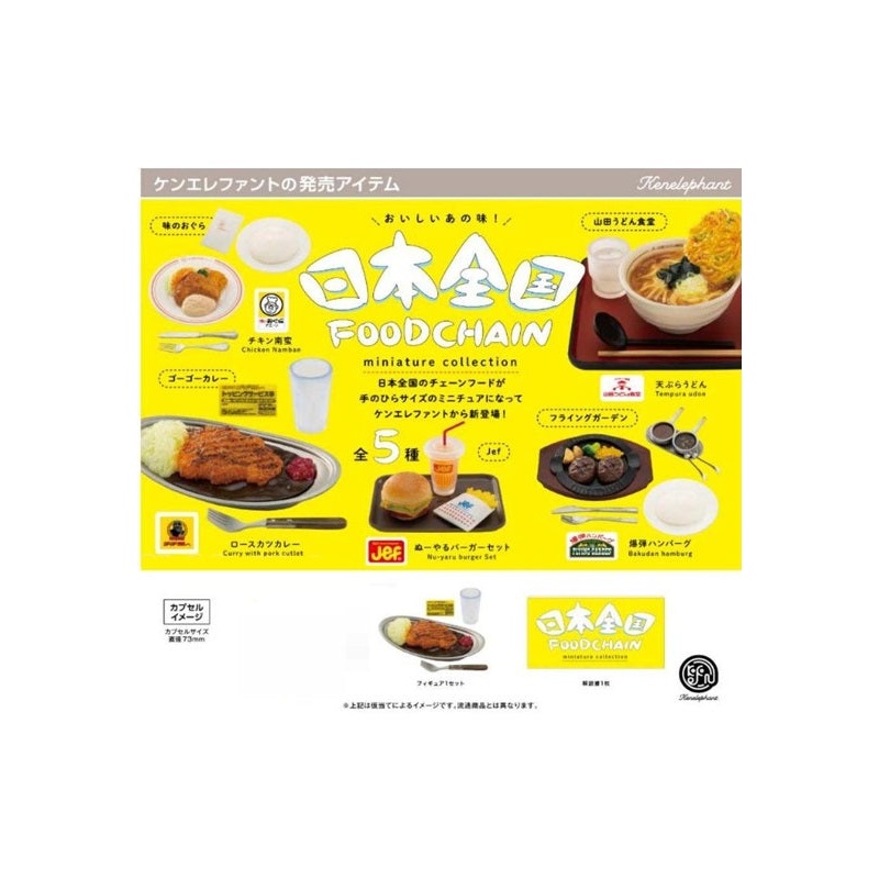 Kenelephant JAPAN Food Chain Miniture Collection (Capsule)(1 Random)
