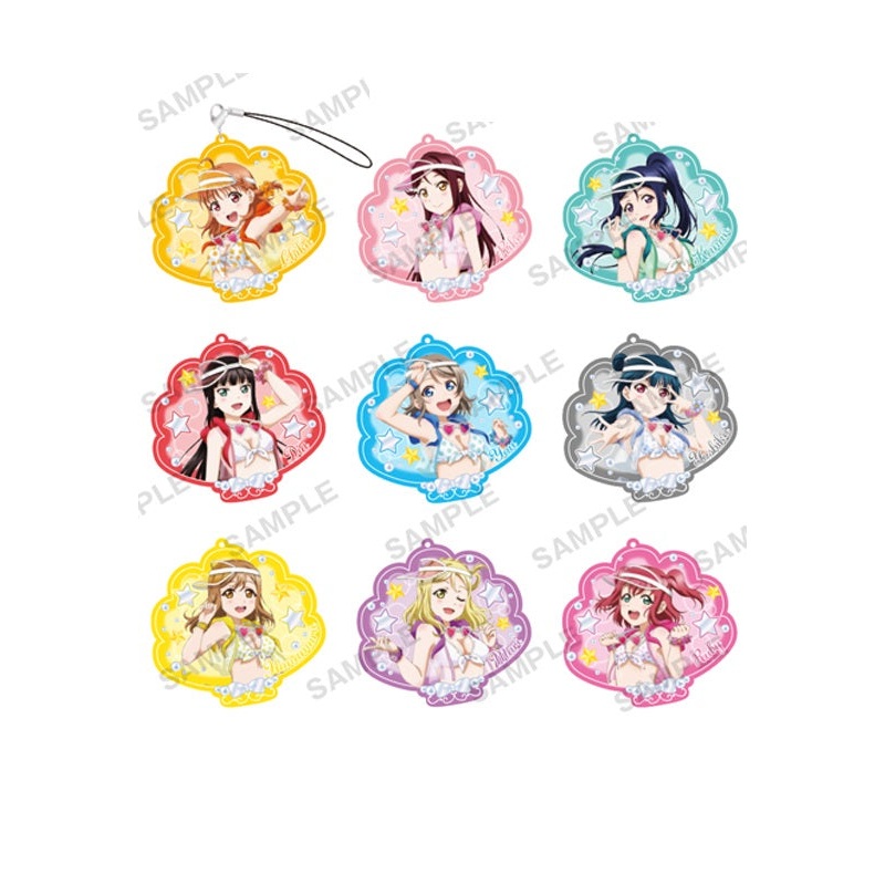 Love Live! Sunshine!! Bushiroad Creative Trading Lame Acrylic Strap Vol. 3 Aqours(1 Random)