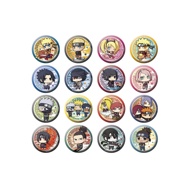 Naruto New Era MEGAHOUSE Metal Badge Collection (repeat) (1 Random)