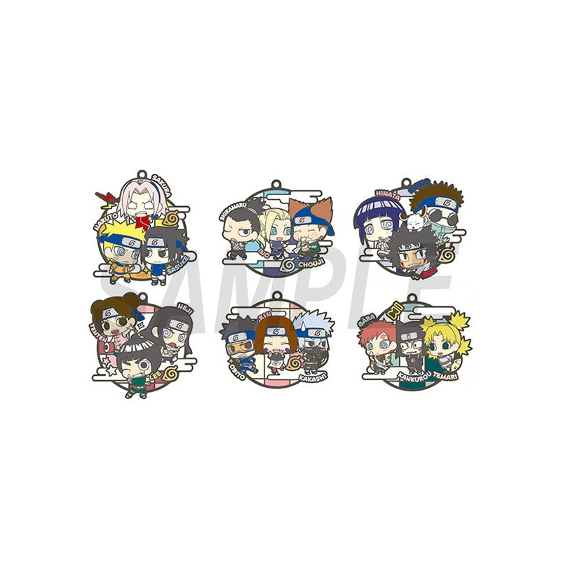 NARUTO three-man cell! MEGAHOUSE Rubber Mascot Buddycolle (repeat) (set of 6 Characters)