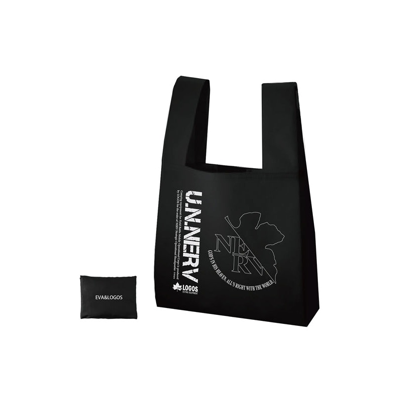 Rebuild of Evangelion Eichi Eva & Logos Mini Eco Bag Black