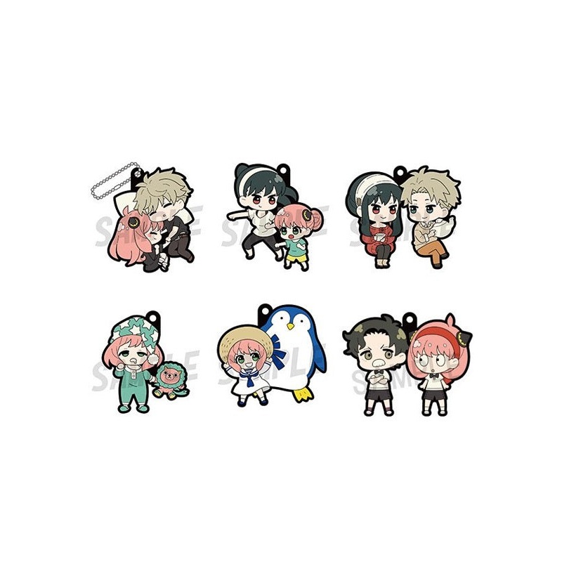 SPY  FAMILY MEGAHOUSE Rubber Mascot Buddycolle (Set of 6 Characters)
